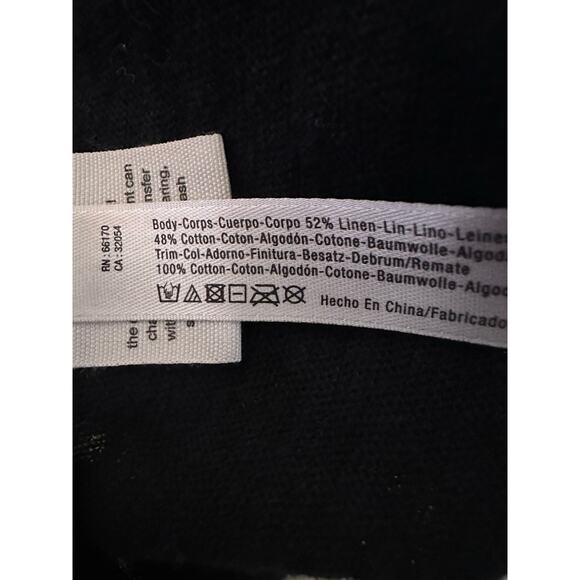 Free People All The Time Linen Blend Black Bodysuit size XS - Picture 10 of 11